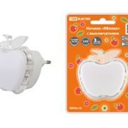 Ночник “Яблоко“ с выключателем, 0,3 Вт, 220 В TDM ELECTRIC SQ0357-0033 фото