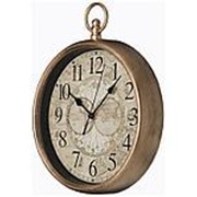Часы настенные кварцевые “italian style“ 31*25 см. цвет: античное золото циферблат диаметр=22 см. (к Lefard фотография