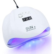 УФ-LED лампа для маникюра (сушки ногтей, гелевых покрытий и наращивания) Sun 54 Вт, белая