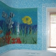 Панно из мозаики для ванны