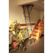 Чердачная лестница раскладная с утепленным проемом по размерам заказчика фотография