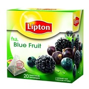 Черный чай в пирамидках Lipton Blue Fruit Tea 25 пак * 1,8г фото