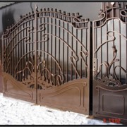 Ворота кованые Шостка Сумская область. фотография