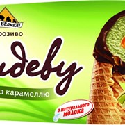 Мороженое «Рандеву» фисташковое с карамелью в рожке, 90 г
