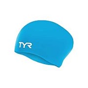 Шапочка для плавания Long Hair Wrinkle-Free Silicone Junior Cap, силикон,LCSJRL/420, голубой (776991)