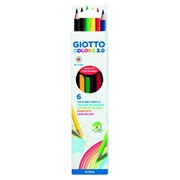 Набор цветных деревянных карандашей GIOTTO Colors, 3.0 мм, 6 цветов 6 цветов фотография