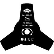 Диск для триммера DDE GRASS CUT (230х25.4 мм; 3-х лопастной) фото