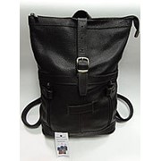 Коричневый женский кожаный сумка-рюкзак из флоттера фото