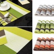 Комплект из 4-х сервировочных ковриков, зелёный фото