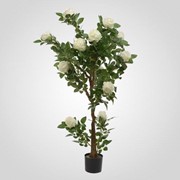 Искусственное Дерево с Белыми Розами 150 см. фото