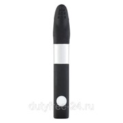 Чёрный клиторальный вибратор с 8Gb USB памяти и 7 режимами вибрации фото