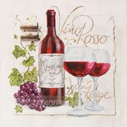 Салфетка для декупажа Красное вино фотография
