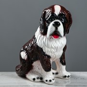 Копилка “Собака Бетховен“, белый, чёрный цвет, 33 см фото