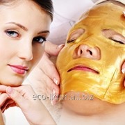 Коллагеновая маска для лица с коллоидным золотом фото