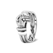 Серебряное кольцо головоломка “Держи меня крепче“ от Wickerring фотография