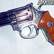Зажигалка Револьвер малый 11x8x2см фотография