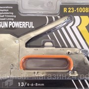 Пистолет ХК скобозабивной металлический регулируемый тип 140, 4-8мм, R23-1008F фото