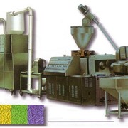 Линия для переработки отходов полимеров на базе экструдера с зоной фильтрации и дегазации