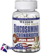Глюкозамин Хондроитин и МСМ Glucosamine Chondroitin and MSM 120 кап. Weider фото