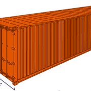Стандартный 40-футовый морской контейнер