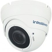 1 Мп уличная купольная всеформатная HD видеокамера (2.8-12 мм) с ИК-подсветкой до 30м INT-XDDC10-I08