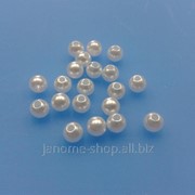 Бусины акриловые имитация жемчуга на вес 5 1уп - 85гр фото
