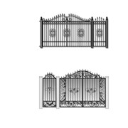 Кованые ворота, калитки, двери
