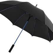 Зонт трость Spark полуавтомат 23, черный/синий фотография