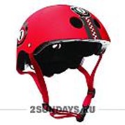 Детский шлем Globber Junior XS/S ( 51-54 см ) с принтом красный фотография