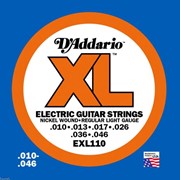 Струны для электрогитары D'Addario EXL110 XL Pro Steels Regular Light (6 струн .010-.046) фото