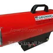 Газовый нагреватель 15 кВт, 300 м куб/ч, газ пропан-бутан, макс расход топлива 1,11 кг/ч, вес 4,9 кг Grunhelm GGH-15