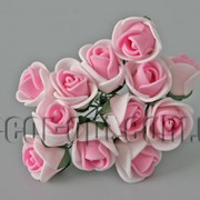 Букет бело-розовых розочек из латекса 1,5-2 см 175 фото