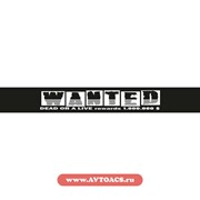 Светофильтр Wanted (165х1300) фон черный цвет белый A-STICKER фото