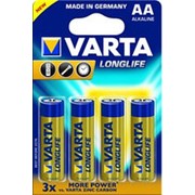 Батарейка Varta Longlife AA LR6 4106 алкалиновая фото