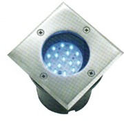 Светильник грунтовой (цвет светодиодов-белый) D003C 230V 2W фото