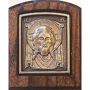 Икона медь Нерукотворный образ Урбус Господа Иисуса Христа- 29 VIII, размер 5х3, 5 фотография