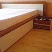 Кровать двуспальная с ящиками фото