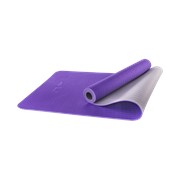 Коврик для йоги FM-201, TPE, 173x61x0,5 см, фиолетовый/серый, Starfit фото