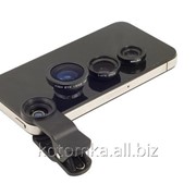 Универсальный набор линз 3 в 1 для смартфона на клипсе SKU0000161 фото