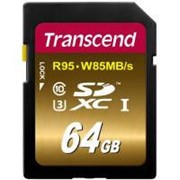 Карта памяти Transcend 64GB SDXC class 10 UHS-I U3 (TS64GSDU3X) фото