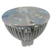 Светодиодная лампа 3Х1Вт MR16 Тип А, цвет белый теплый 12V фото