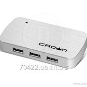 Концентратор Crown USB HUB CMH-B23 цвет серебряный