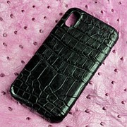 Чехол на iPhone X айфон х из кожи крокодила