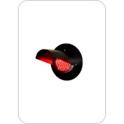 Головка светофорная светодиодная для железнодорожных переездов красного цвета НКМР.676636.003