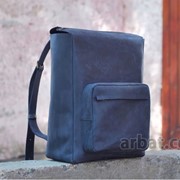 Рюкзак P012 синий Кожа фото