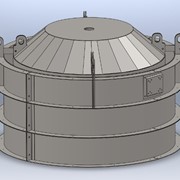 Универсальная виброформа для ЖБИ колец КС – 10.9 (толщина металла 3 и 4 мм, 1 вибратор) фото