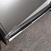 Пороги Lexus NX 300/300h/200/200t 2017-н.в. (овал. с накладкой 75х42 мм) фотография
