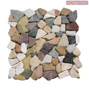 Мозаика из натурального камня. Каменная мозаика 30х30 фото