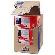 Салфетки бумажные Tork Advanced, 2-слойные 24х24, 200шт/уп, красные 477826 фото