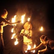Огненное шоу от команды "FireJam" Киев